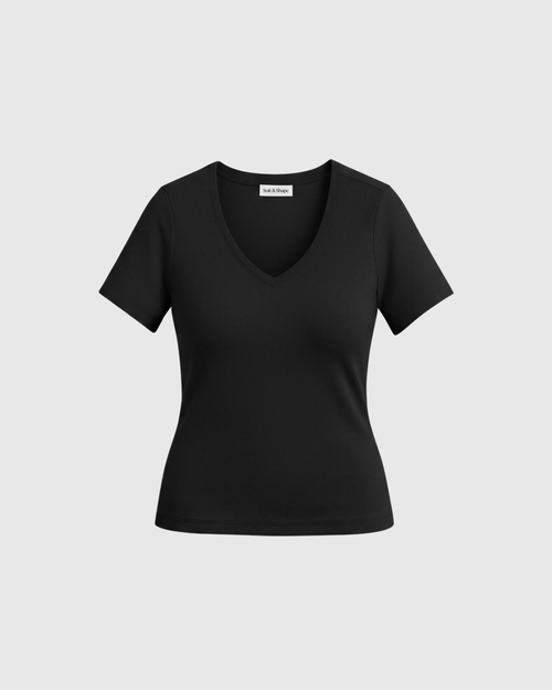 The Signature Shaping Tee (V-Neck)